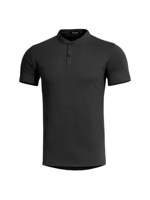 póló PENTAGON ROMEO 2.0 HENLEY T-SHIRT K09050 FEKETE