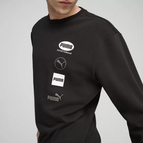  Férfi pulóver PUMA POWER GRAPHIC CREW 68275101 PUMA FEKETE 