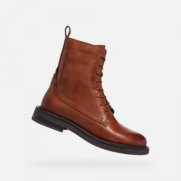  Női bokacsizma GEOX G004555 VILÁGOSBARNA 