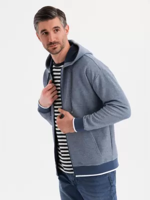 Férfi pulóver OMBRE BLACK OM-SSZP-0210 SÖTÉTKÉK