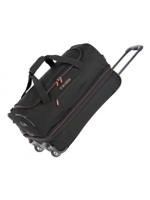 Táska TRAVELITE BASICS WHEELED DUFFLE S FEKETE/NARANCS