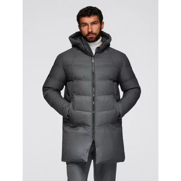  Kabát OMBRE OM-JALJ-0264 SZÜRKE 