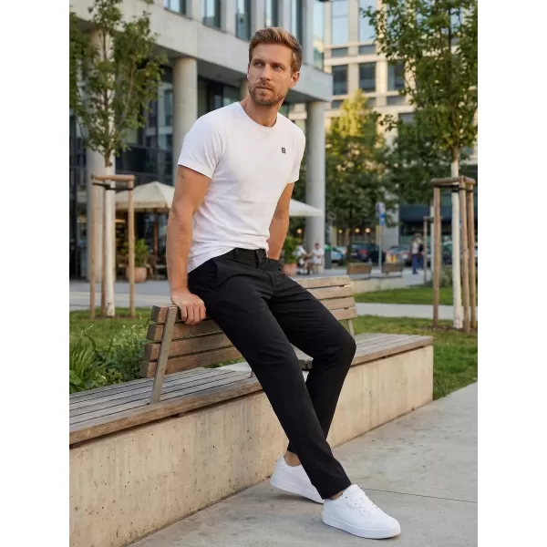  Férfi nadrág ALTISPORT ATS TROUSER SLIM-FIT FEKETE 