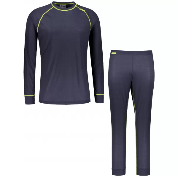 Férfi termoszett ALTISPORT GAIN SÖTÉTSZÜRKE/LIME 