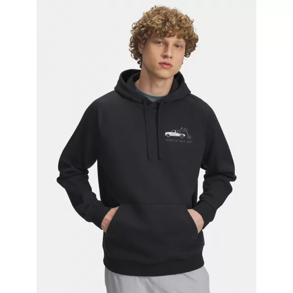  Férfi pulóver UNDER ARMOUR UA RIVAL FLEECE HBR LOGO HD 6003955-001 FEKETE 