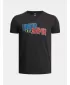 Fiú póló UNDER ARMOUR UA OVERLAY WM SS 6005069-001 FEKETE