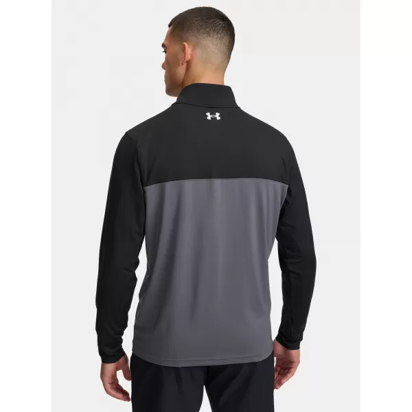  Férfi pulóver UNDER ARMOUR UA T2G 1/4 ZIP 1389878-002 FEKETE 