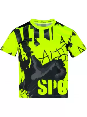 Gyermekfunkciós T -piró prémium ALTISPORT VOJ/ALK076TR01 FEKETE/FLUO SÁRGA