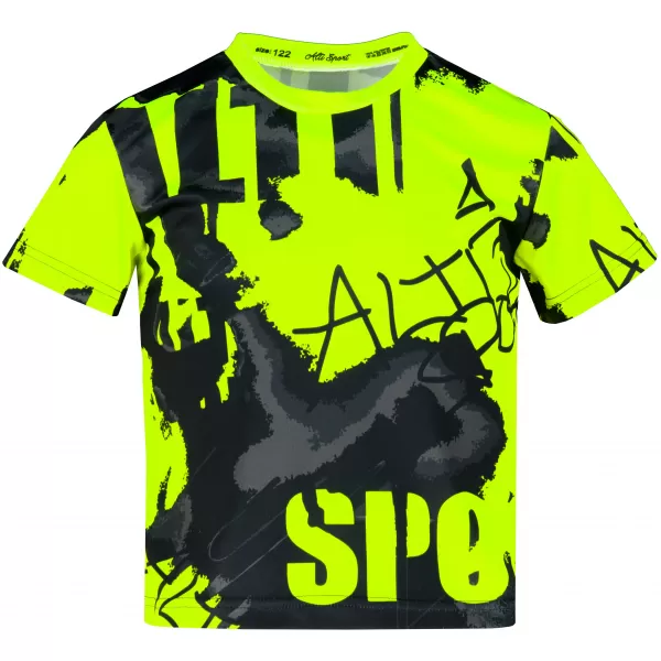  Gyermekfunkciós T -piró prémium ALTISPORT VOJ/ALK076TR01 FEKETE/FLUO SÁRGA 