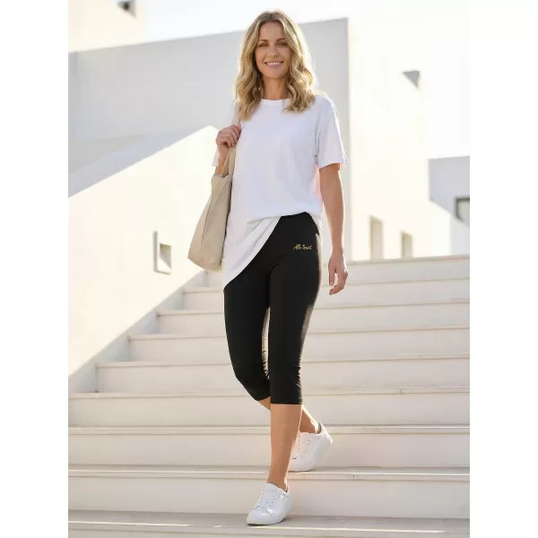  3/4-es női leggings ALTISPORT DAYIA FEKETE 