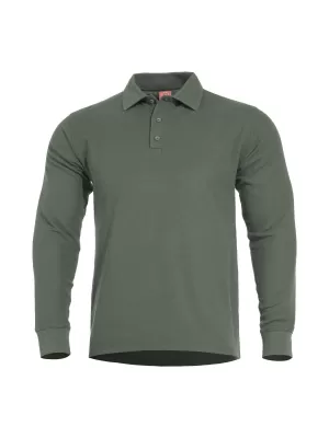 póló PENTAGON ANIKETOS LONG POLO K09013 TEREPSZÍNŰ ZÖLD