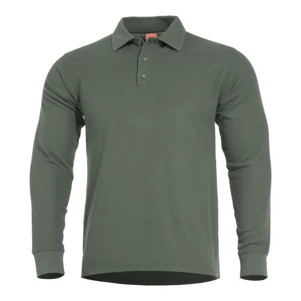  póló PENTAGON ANIKETOS LONG POLO K09013 TEREPSZÍNŰ ZÖLD 