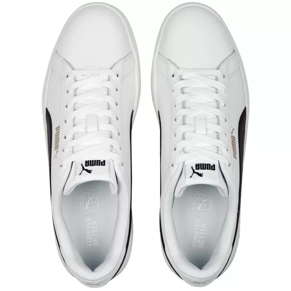  Férfi cipő PUMA SMASH 3.0 L 39098703 PUMA FEHÉR/FEKETE/ARANY/ELEFÁNTCSONT 