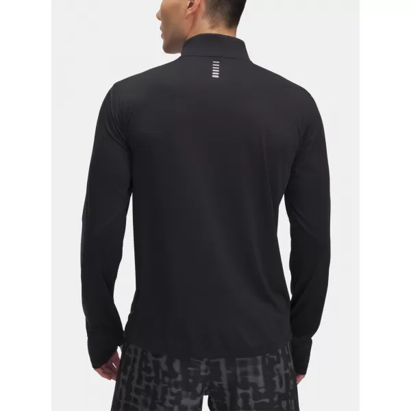  Férfi póló UNDER ARMOUR UA LAUNCH 1/4 ZIP 6005542-001 FEKETE 