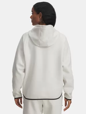 Női pulóver UNDER ARMOUR UNSTOPPABLE FLEECE FZ 1379842-110 FEHÉR