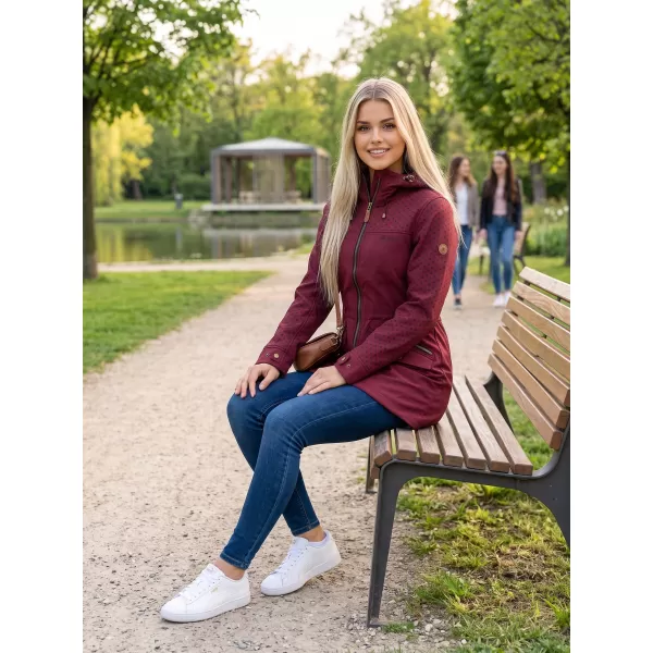  Női softshell dzseki ALTISPORT GEMEE BURGUNDIA 