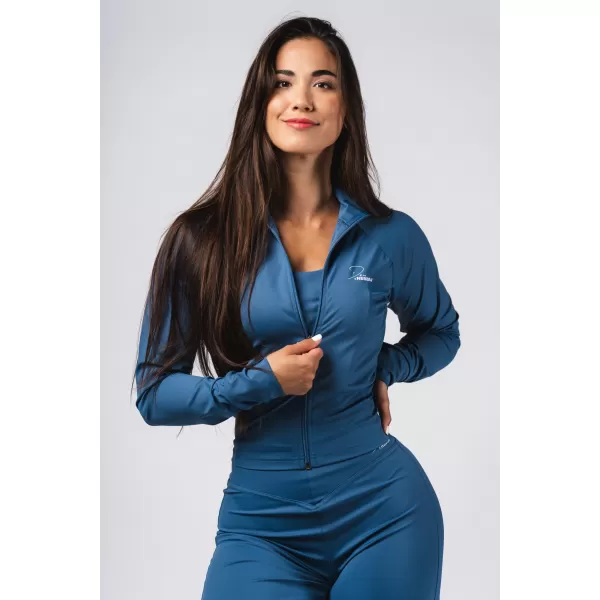  Deni x Fitness torna felső 314 BLUE Nebbia cipzárral 