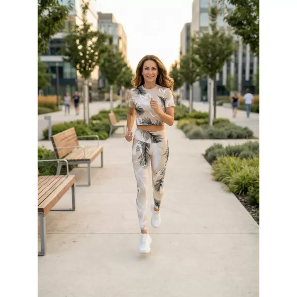  Női prémium crop top ALTISPORT VOJ/ALW001TR07 BARNA 