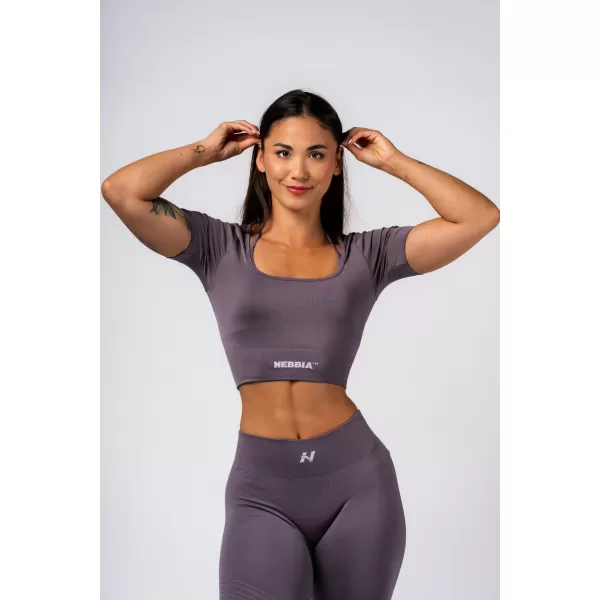  Varrat nélküli formázó felső FLOW SEAMLESS 499 DARK GREY Nebbia 