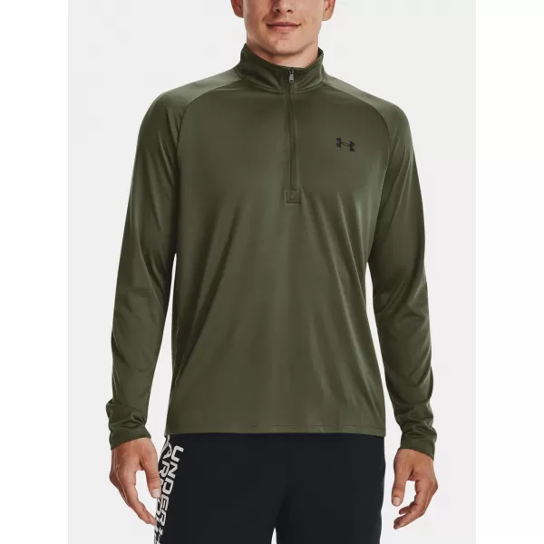  Férfi póló UNDER ARMOUR UA TECH 2.0 1/2 ZIP 1328495-392 ZÖLD 