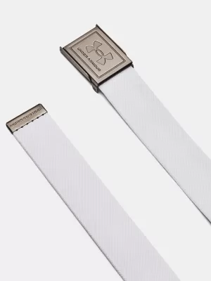Férfi öv UNDER ARMOUR M STRETCH WEBBING BELT 1383935-100 FEHÉR