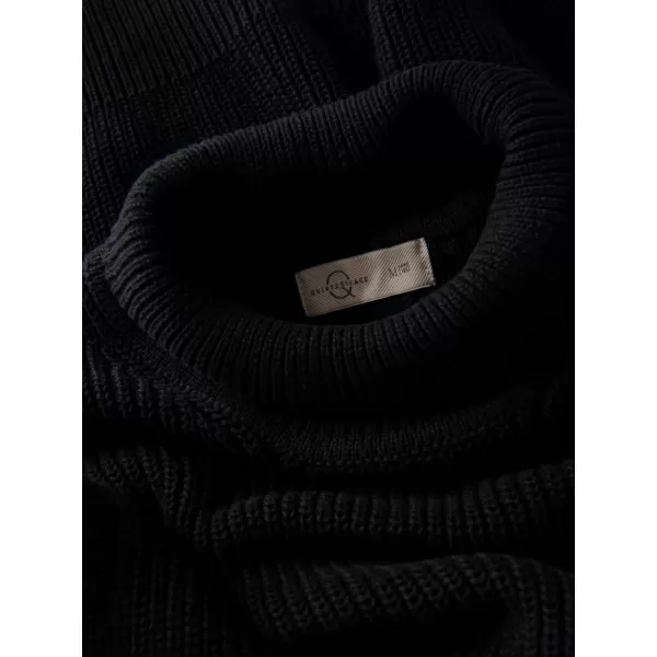  Férfi pulóver OMBRE OM-SWTN-0162 FEKETE 