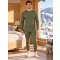 Férfi termoszett ALTISPORT GAIN KHAKI/FEKETE