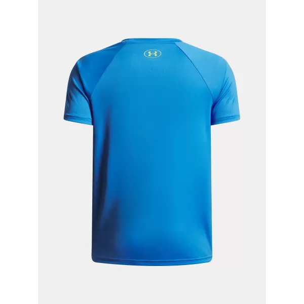  Fiú póló UNDER ARMOUR UA TECH SPLIT WORDMARK SS 1383010-402 KÉK 