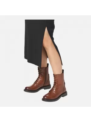 Női bokacsizma GEOX G004555 VILÁGOSBARNA