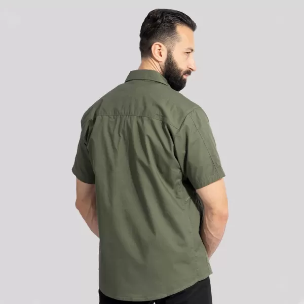  Férfi ing PENTAGON PLATO SHIRT SHORT K02019 FARKAS/SZÜRKE 