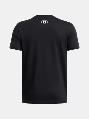 Fiú póló UNDER ARMOUR UA B LOGO WORDMARK SS 1389963-001 FEKETE