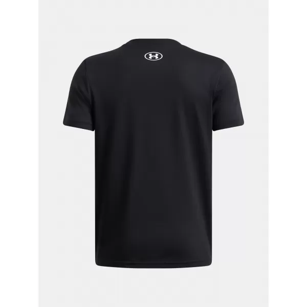  Fiú póló UNDER ARMOUR UA B LOGO WORDMARK SS 1389963-001 FEKETE 