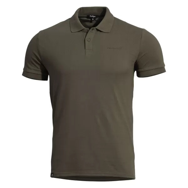  Férfi póló gallérral PENTAGON MOTH PIQUET POLO SHIRT K09047 BARNA SZÜRKE 