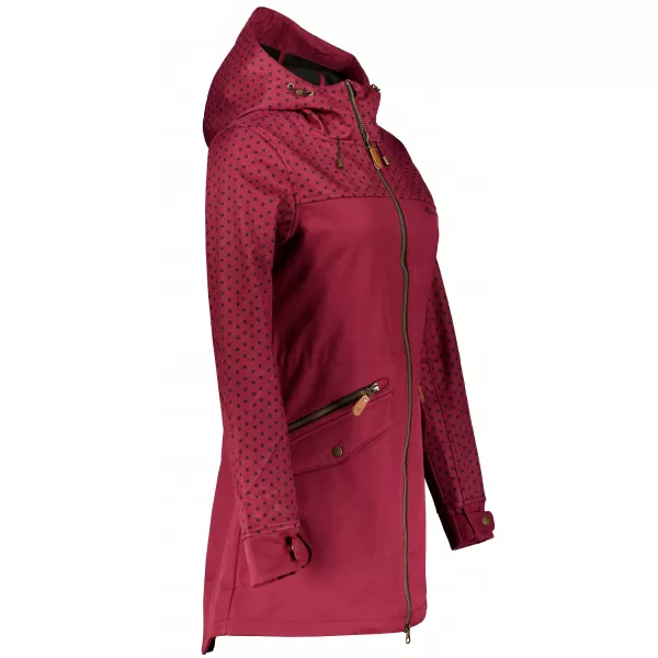  Női softshell dzseki ALTISPORT GEMEE BURGUNDIA 