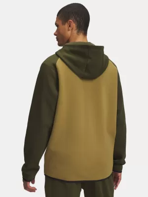 Férfi pulóver UNDER ARMOUR UA UNSTOPPABLE FLC FZ HD EU ZÖLD