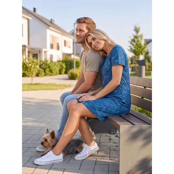  Női hosszabbított póló/prémium ruha ALTISPORT VOJ/ALW084SAT02 KÉK 