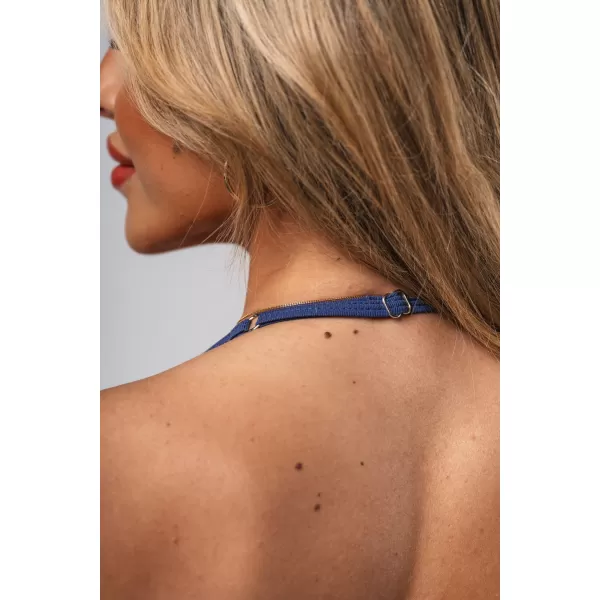  Varrat nélküli felemelhető sportmelltartó FLOW SEAMLESS 495 BLUE Nebbia 