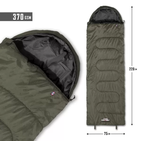 Hálózsák PENTAGON MAJOR SLEEPING BAG 370GR/M² D19002 BARNA SZÜRKE 