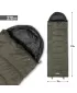Hálózsák PENTAGON MAJOR SLEEPING BAG 370GR/M² D19002 BARNA SZÜRKE