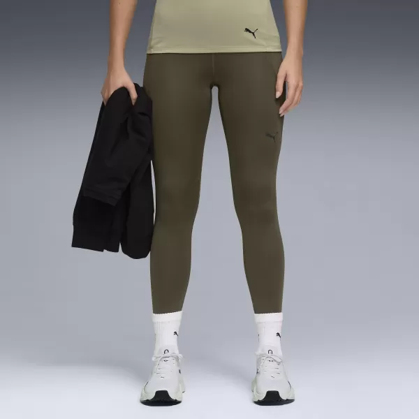  Bokavédő PUMA W TAD ESSENTIAL TIGHT - HW 7/8 52589970 SÖTÉT OLAJBOGYÓ 