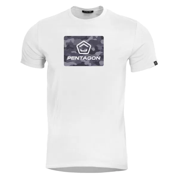  póló PENTAGON AGERON SPOT CAMO K09012 FEHÉR 