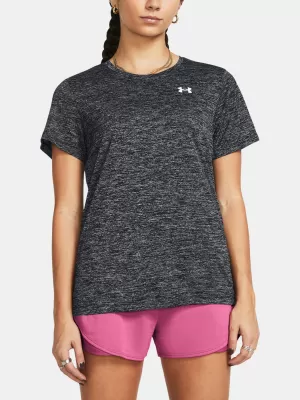 Női póló UNDER ARMOUR TECH SSC- TWIST 1384230-001 FEKETE