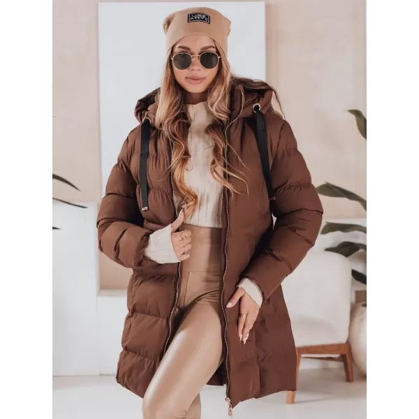  Női kabát DSTREET TY4919 BARNA 