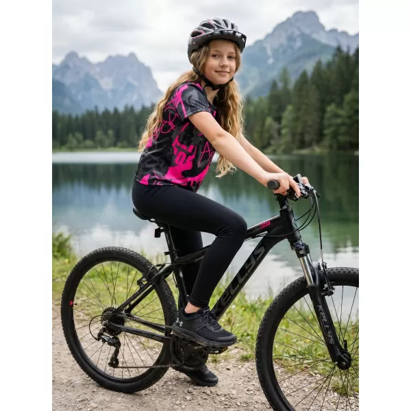  Gyermekfunkciós T -piró prémium ALTISPORT VOJ/ALK076TR01 FEKETE/FLUO RÓZSASZÍN 