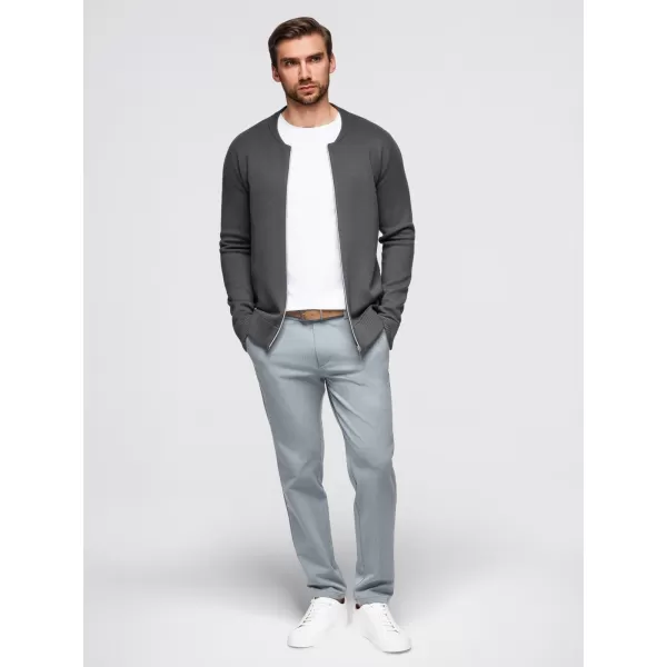  Férfi pulóver OMBRE OM-SWZS-0146 GRAFIT 