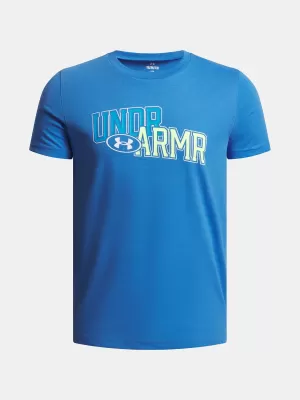 Fiú póló UNDER ARMOUR OVERLAY WM SS KÉK