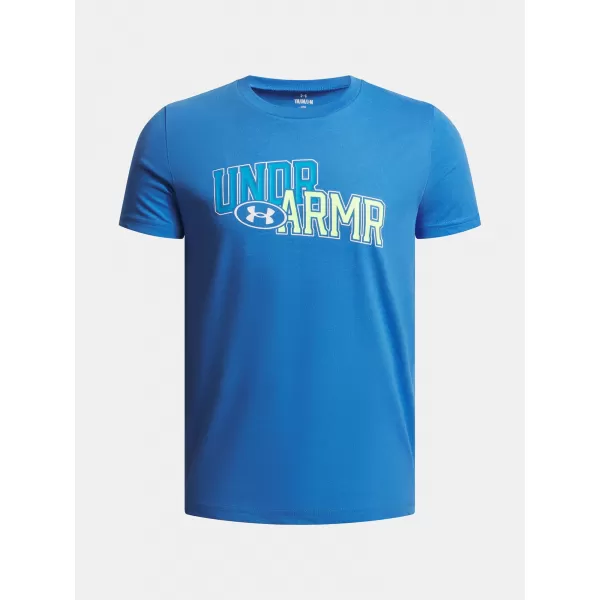  Fiú póló UNDER ARMOUR OVERLAY WM SS KÉK 