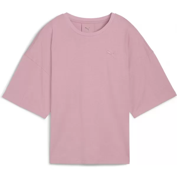  Női póló PUMA HER OVERSIZED TEE 68814865 KIEGYENSÚLYOZOTT RÓZSASZÍN 