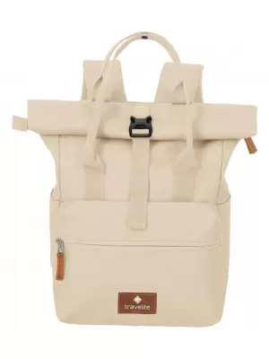 Hátizsák TRAVELITE BASICS SHORT HANDLE ROLL-UP PISZKOSFEHÉR