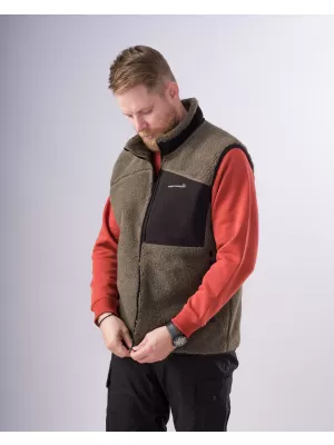 Férfi mellény PENTAGON SUMMIT SHERPA FLEECE VEST K04016 BARNA SZÜRKE